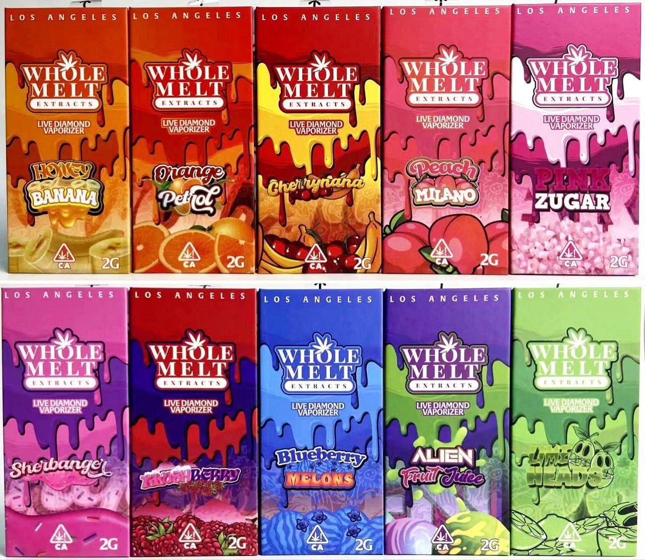 Blue Whole Melts Master Box 10 Flavors | 100 Disposable Vapes - Image 2