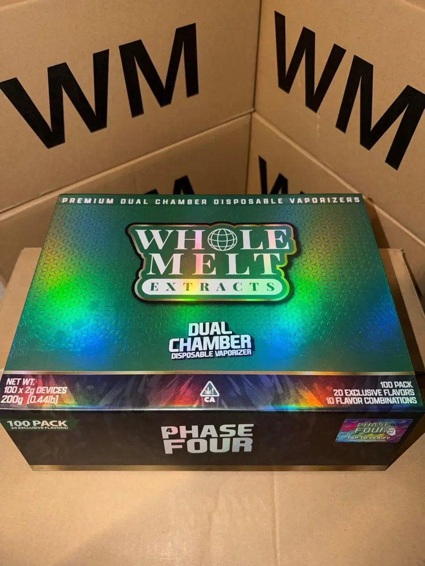 Latest Whole Melt Phase 4 Dual Chamber 2G Disposable