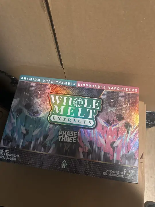 WHOLE MELT 2G DISPOSABLE PHASE 3 (100 Variety Pack)